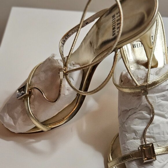 Stuart Weitzman strappy slingbacks - Picture 3 of 6